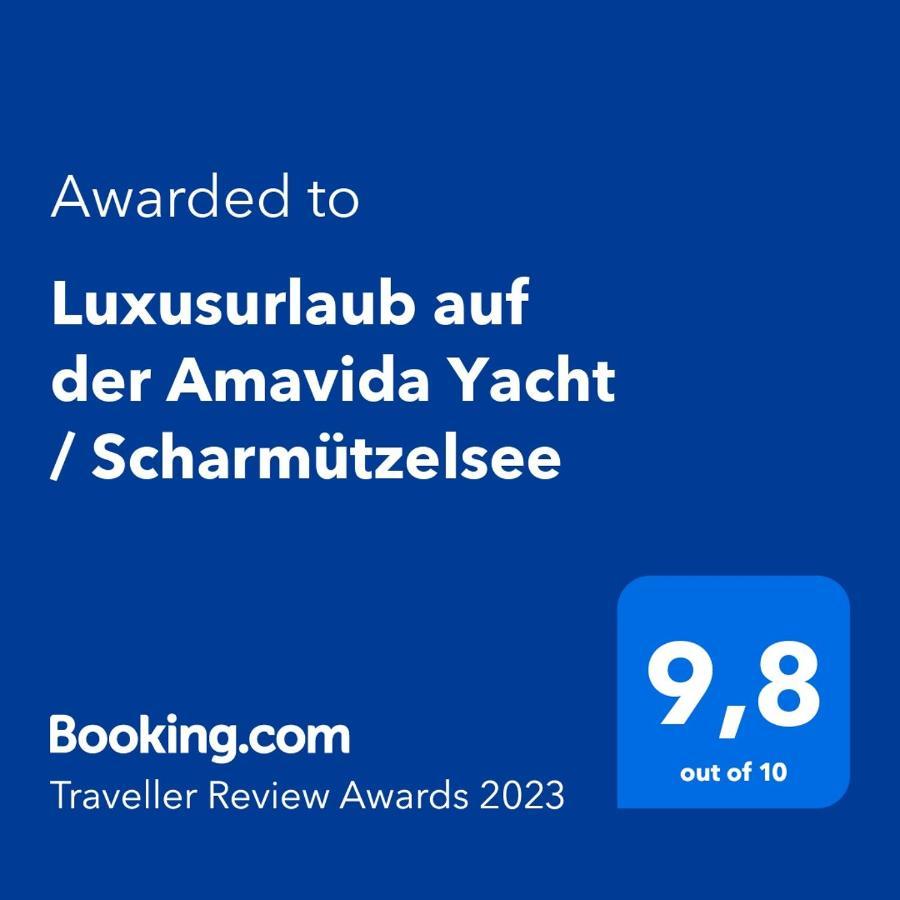 Luxusurlaub Auf Der Amavida Yacht / Scharmuetzelsee Bad Saarow Kültér fotó